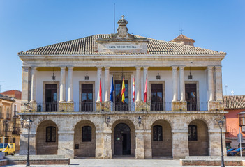Fototapeta na wymiar Historic town hall on the main square of Toro, Spain