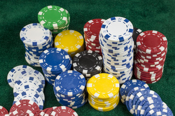 Gambling chips, poker chips