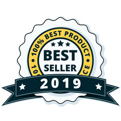Best Seller 2019 label illustration