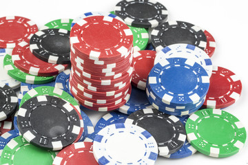 Gambling chips, poker chips