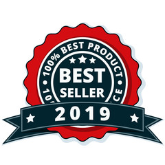 Best Seller 2019 label illustration