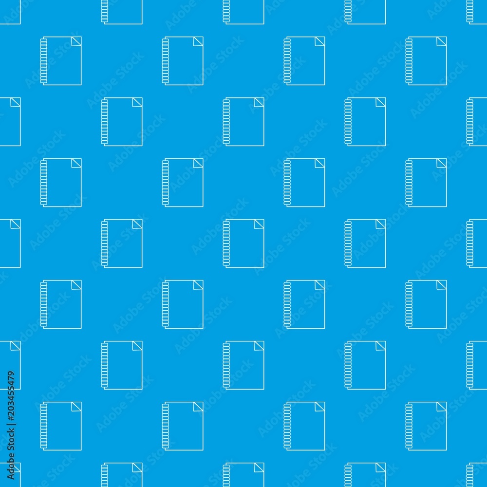 Poster notebook pattern vector seamless blue repeat for any use