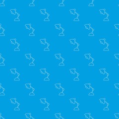 Table lamp pattern vector seamless blue repeat for any use