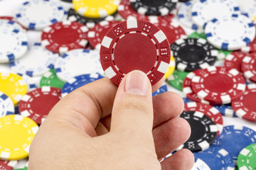 Gambling chips, poker chips