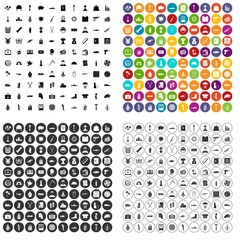 100 war crimes icons set vector in 4 variant for any web design isolated on white