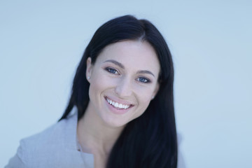 Obraz premium close-up face of a successful young woman.