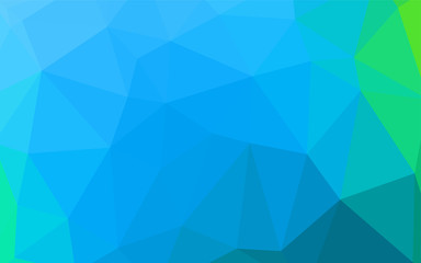 Light Blue, Green vector abstract polygonal pattern.