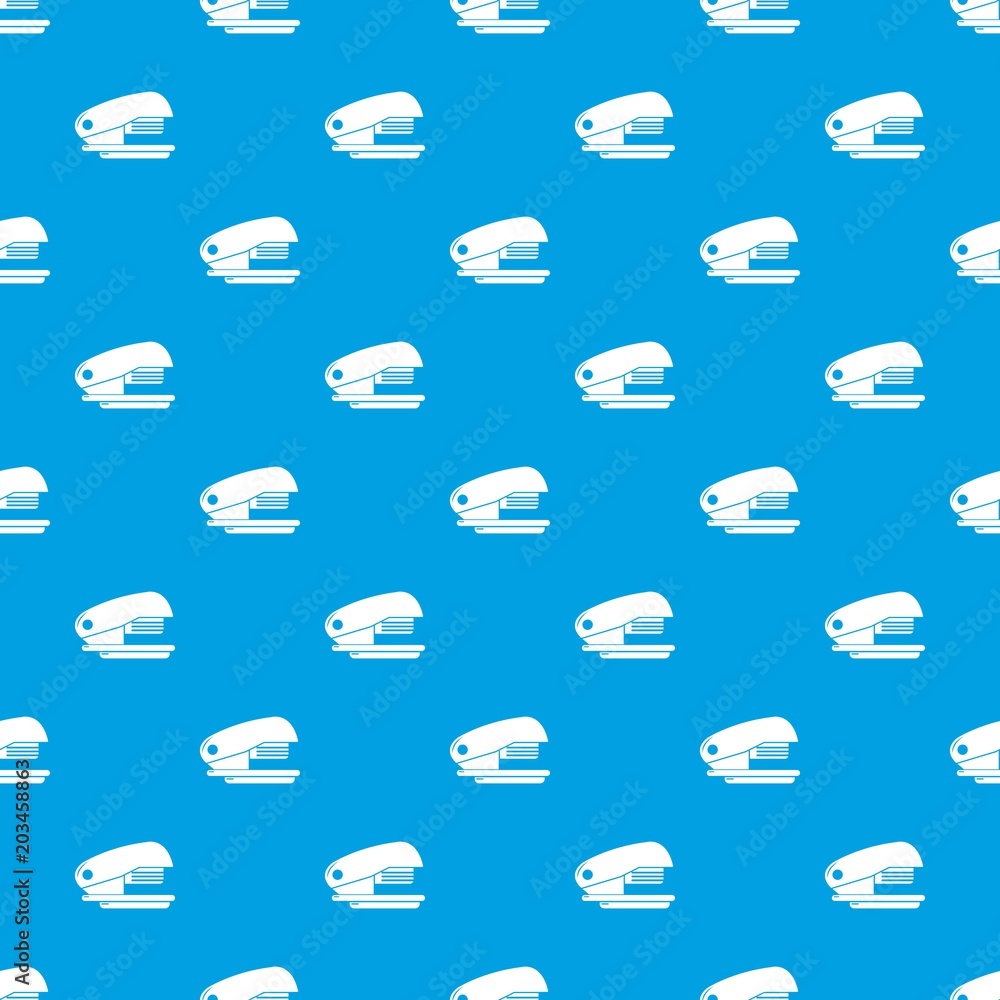 Poster stapler pattern vector seamless blue repeat for any use