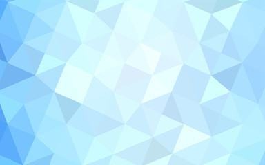 Light BLUE vector shining triangular cover.