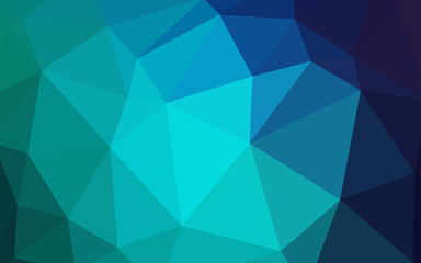 Light Blue, Green vector triangle mosaic cover.
