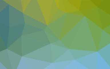 Light Blue, Green vector abstract mosaic background.