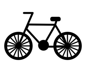 bycicle recreation transport pictogram design vector illustration