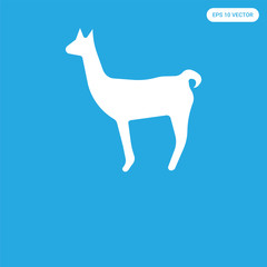  icon isolated on blue background