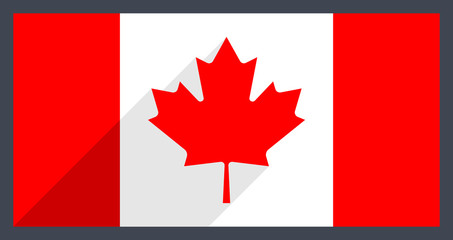Flag of Canada or Canadian flag or Maple Leaf