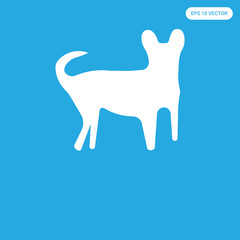  icon isolated on blue background