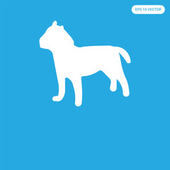 Fototapeta premium icon isolated on blue background