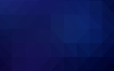 Obraz premium Dark BLUE vector polygon abstract layout.