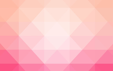 Light Pink vector polygon abstract layout.
