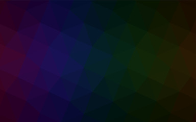 Obraz premium Dark Multicolor vector low poly cover.
