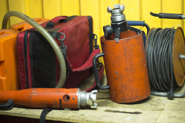 Fire station training equipment