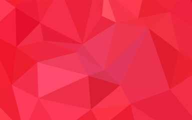 Light Red vector blurry triangle template.