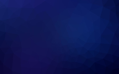 Dark BLUE vector low poly layout.