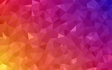 Fototapeta premium Light Pink, Yellow vector polygon abstract layout.