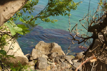 rocks and the sea