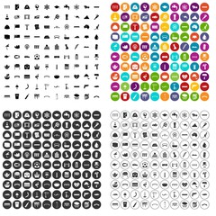 100 bridge icons set vector in 4 variant for any web design isolated on white
