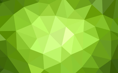 Obraz na płótnie Canvas Light Green vector abstract mosaic pattern.