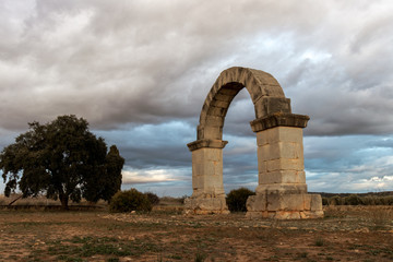 Fototapeta na wymiar Roman arch on the via augusta at Cabanes, Spain.