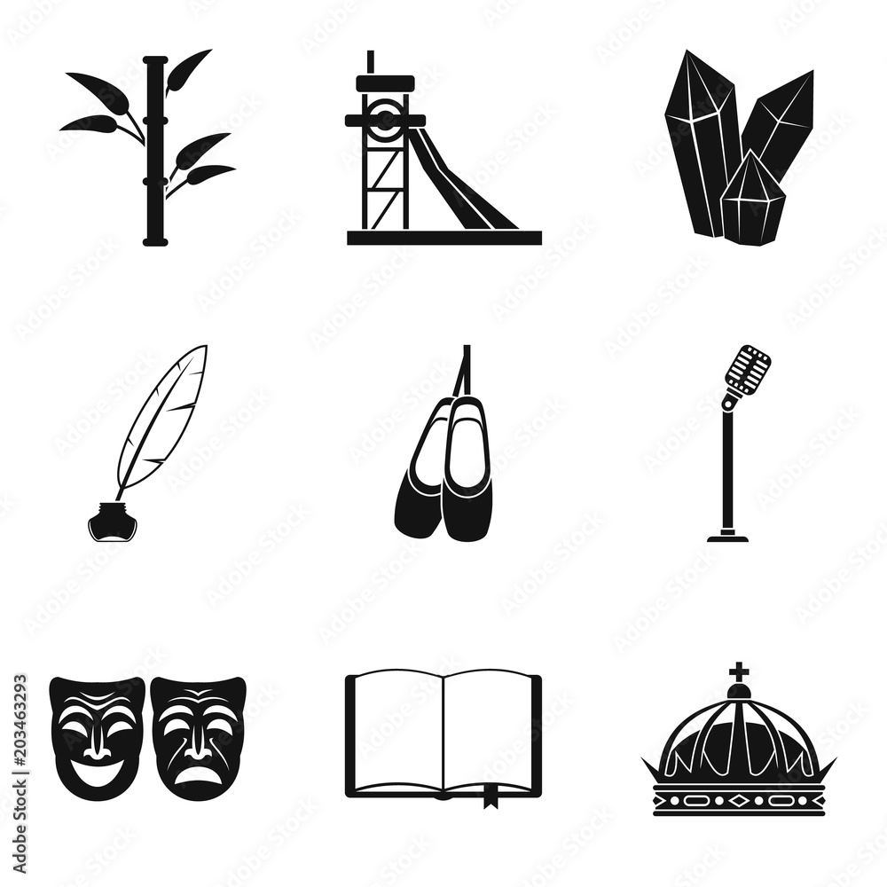 Poster finding icons set. simple set of 9 finding vector icons for web isolated on white background