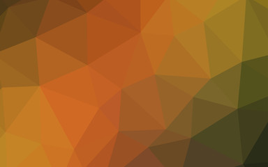 Obraz premium Dark Green, Yellow vector triangle mosaic cover.