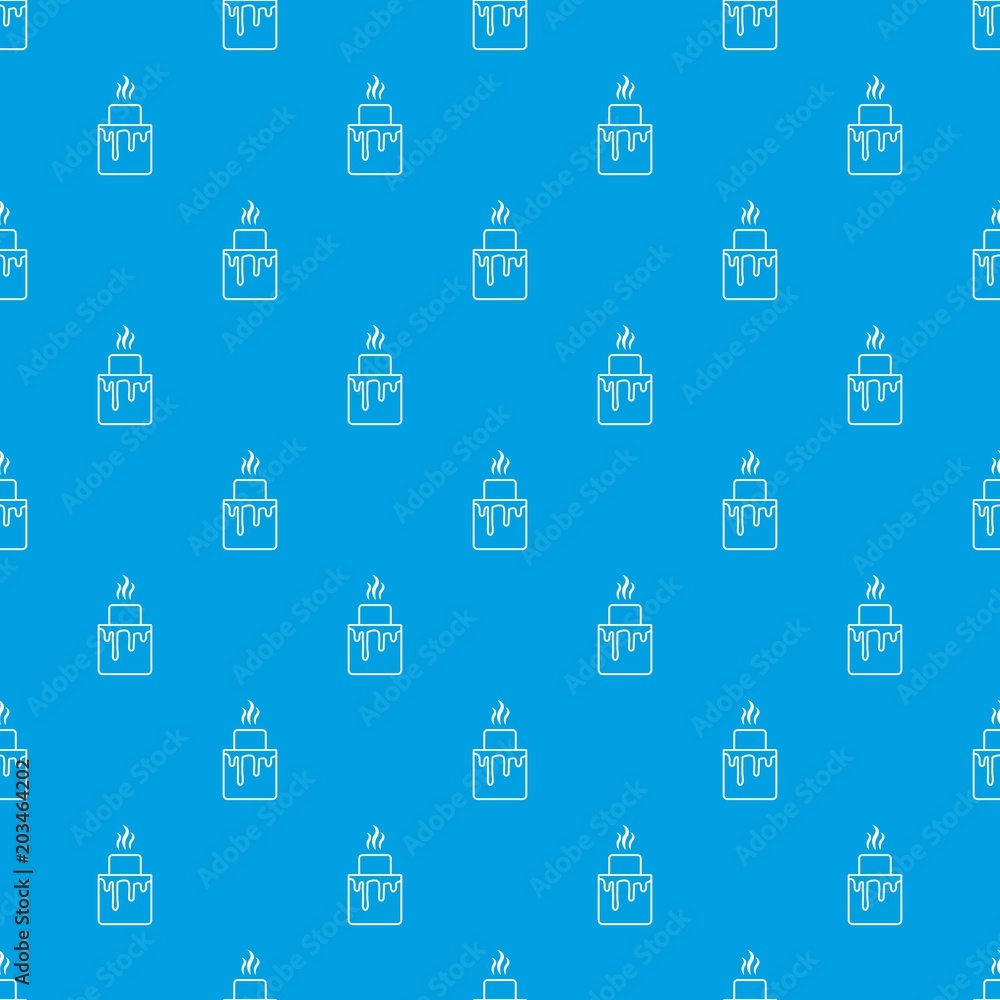 Poster Empanadas pattern vector seamless blue repeat for any use