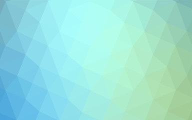 Fototapeta na wymiar Light Blue, Green vector polygonal background.