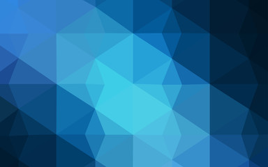Obraz premium Dark BLUE vector shining triangular backdrop.