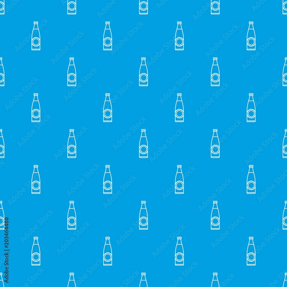 Poster bottle pattern vector seamless blue repeat for any use