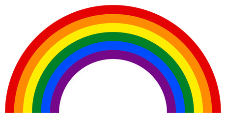 Rainbow icon in LGBT movement colors - 203465068