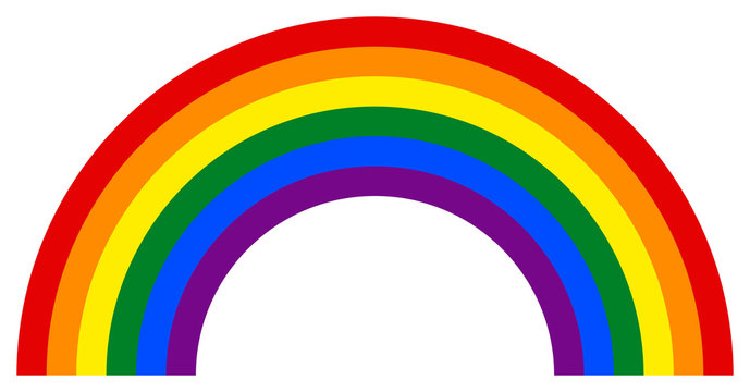 Rainbow icon in LGBT movement colors