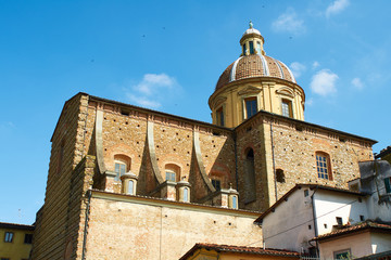 Fototapeta na wymiar The Church of San Frediano in Cestello, landscape orientation, Florence, Italy