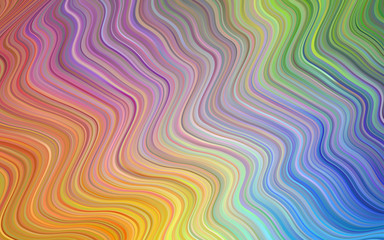 Light Multicolor vector pattern with bubble shapes.