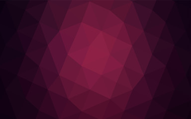 Obraz premium Dark Purple vector abstract polygonal template.