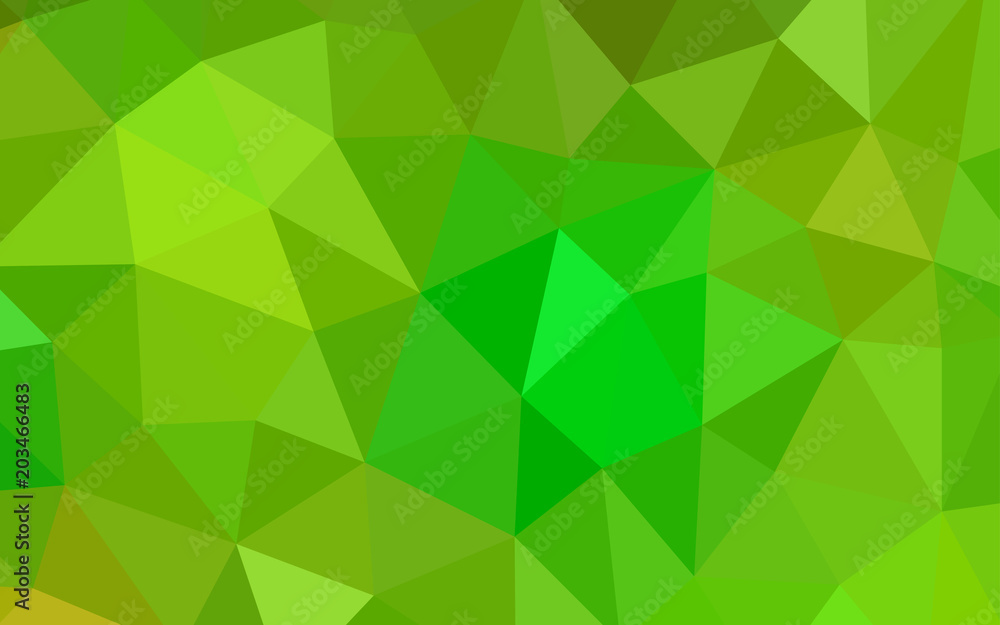 Canvas Prints light green, yellow vector abstract mosaic pattern.