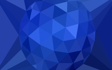 Light BLUE vector polygon abstract backdrop with a gem in a centre.