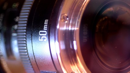Fototapeta na wymiar Camera Lens Close Up