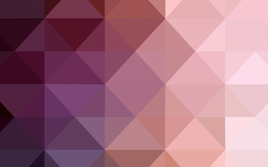 Light Pink vector shining triangular backdrop.