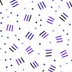 Dark Pink, Blue vector seamless cover with abstract shapes.