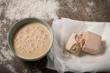 Yeast and rye sourdough starter