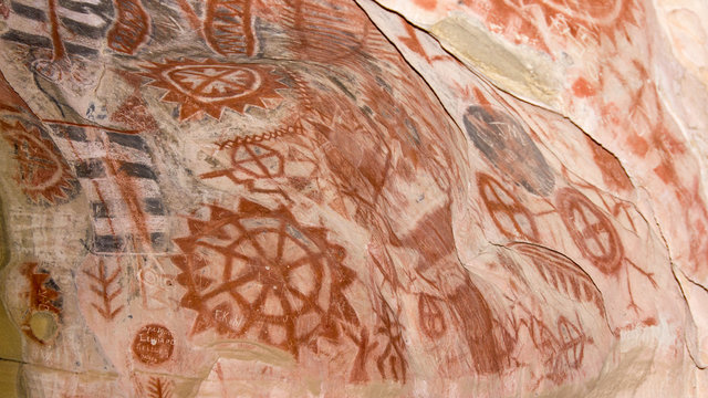 Chumash Indians Painted Cave detail 04