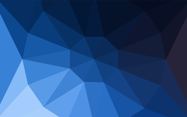 Obraz premium Dark BLUE vector shining triangular cover with a gem in a centre.